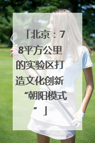 北京：78平方公里的实验区打造文化创新“朝阳模式”