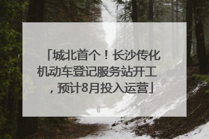 城北首个！长沙传化机动车登记服务站开工，预计8月投入运营