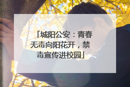 城阳公安：青春无毒向阳花开，禁毒宣传进校园