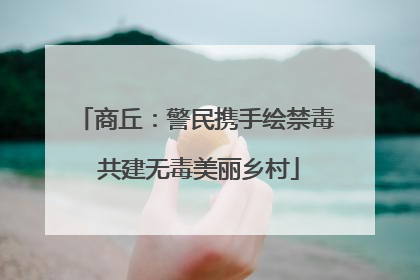 商丘：警民携手绘禁毒 共建无毒美丽乡村