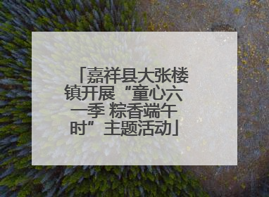 嘉祥县大张楼镇开展“童心六一季 粽香端午时”主题活动