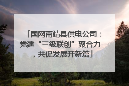 国网南靖县供电公司：党建“三级联创”聚合力，共促发展开新篇