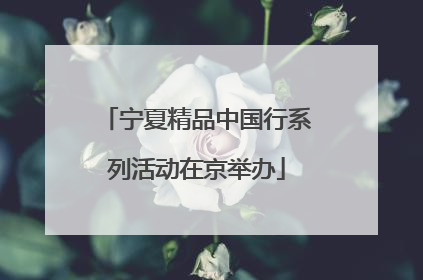宁夏精品中国行系列活动在京举办