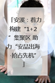 安溪：着力构建“1+2”集聚区 助力“安品出海·抢占先机”