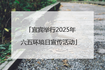 宜宾举行2025年六五环境日宣传活动