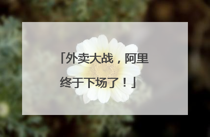 外卖大战，阿里终于下场了！