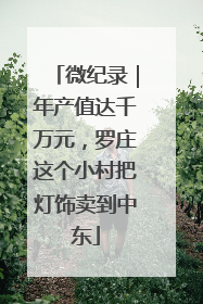 微纪录｜年产值达千万元，罗庄这个小村把灯饰卖到中东