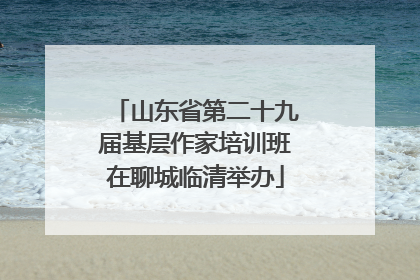 山东省第二十九届基层作家培训班在聊城临清举办