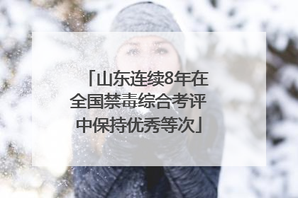 山东连续8年在全国禁毒综合考评中保持优秀等次