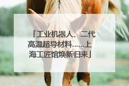 工业机器人、二代高温超导材料……上海工匠馆焕新归来