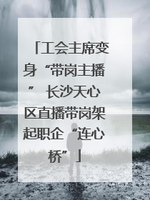 工会主席变身“带岗主播” 长沙天心区直播带岗架起职企“连心桥”