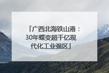 广西北海铁山港：30年蝶变超千亿现代化工业强区
