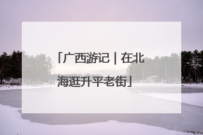 广西游记｜在北海逛升平老街