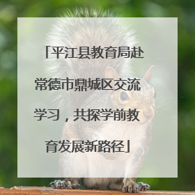 平江县教育局赴常德市鼎城区交流学习，共探学前教育发展新路径