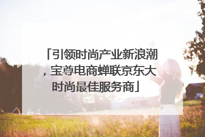 引领时尚产业新浪潮，宝尊电商蝉联京东大时尚最佳服务商