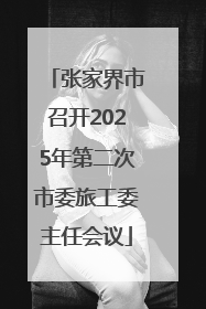张家界市召开2025年第二次市委旅工委主任会议