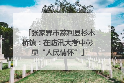 张家界市慈利县杉木桥镇：在防汛大考中彰显“人民情怀”