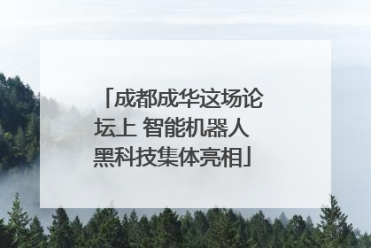 成都成华这场论坛上 智能机器人黑科技集体亮相