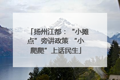 扬州江都：“小摊点”旁讲政策 “小爬爬”上话民生