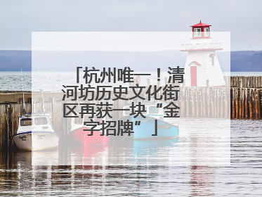 杭州唯一！清河坊历史文化街区再获一块“金字招牌”