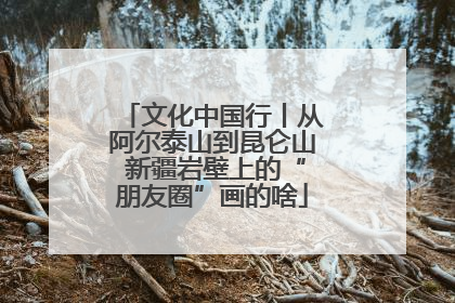 文化中国行丨从阿尔泰山到昆仑山 新疆岩壁上的“朋友圈”画的啥