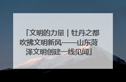 文明的力量｜牡丹之都吹拂文明新风——山东菏泽文明创建一线见闻