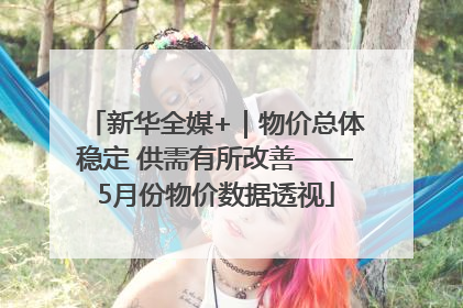 新华全媒+｜物价总体稳定 供需有所改善——5月份物价数据透视