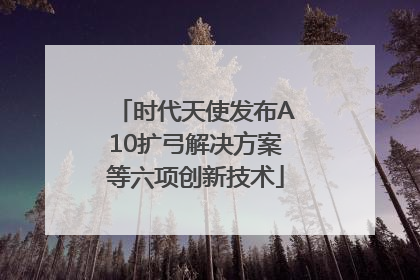 时代天使发布A10扩弓解决方案等六项创新技术