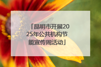 昆明市开展2025年公共机构节能宣传周活动