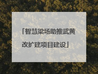 智慧梁场助推武黄改扩建项目建设
