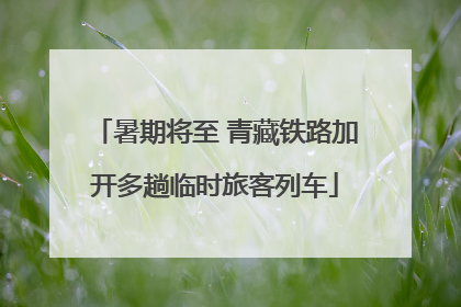 暑期将至 青藏铁路加开多趟临时旅客列车