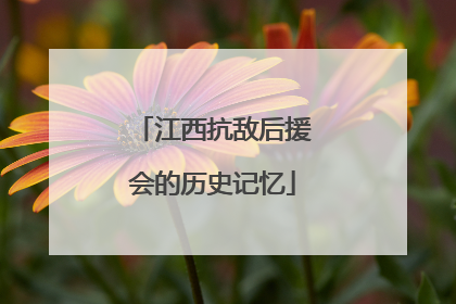 江西抗敌后援会的历史记忆