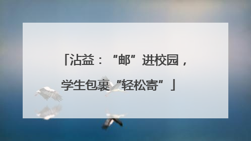 沾益：“邮”进校园，学生包裹“轻松寄”