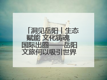 洞见岳阳丨生态赋能 文化铸魂 国际出圈——岳阳文旅何以吸引世界目光？