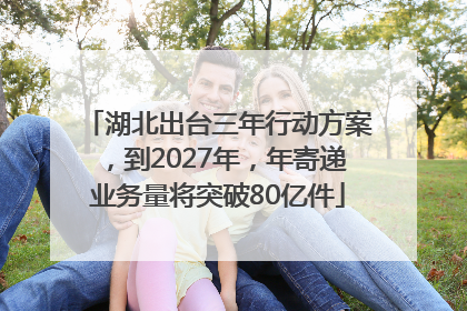 湖北出台三年行动方案，到2027年，年寄递业务量将突破80亿件