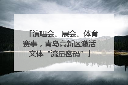 演唱会、展会、体育赛事，青岛高新区激活文体“流量密码”
