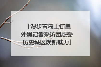 漫步青岛上街里 外媒记者采访团感受历史城区焕新魅力