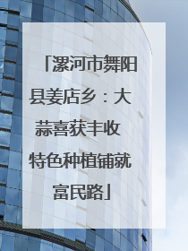 漯河市舞阳县姜店乡：大蒜喜获丰收 特色种植铺就富民路