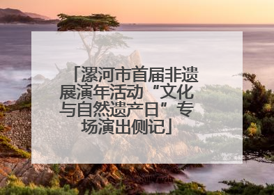 漯河市首届非遗展演年活动“文化与自然遗产日”专场演出侧记