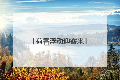 荷香浮动迎客来
