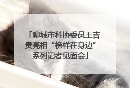 聊城市科协委员王吉贵亮相“榜样在身边”系列记者见面会