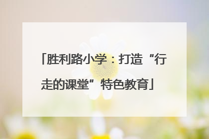 胜利路小学：打造“行走的课堂”特色教育