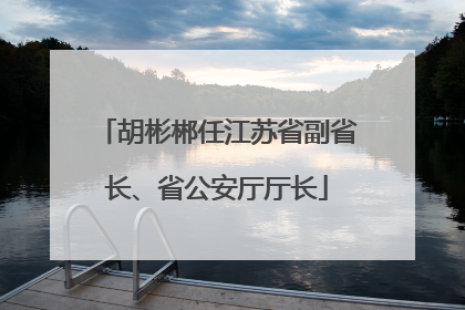 胡彬郴任江苏省副省长、省公安厅厅长