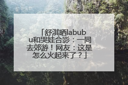 舒淇晒labubu和哭娃合影：一同去郊游！网友：这是怎么火起来了？