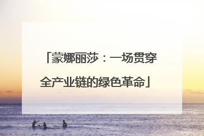 蒙娜丽莎：一场贯穿全产业链的绿色革命