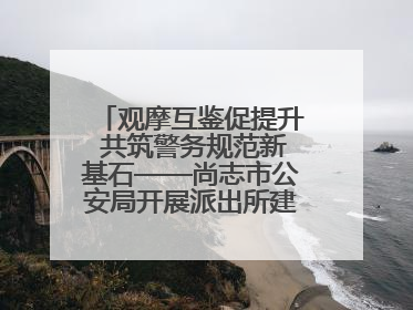 观摩互鉴促提升 共筑警务规范新基石——尚志市公安局开展派出所建设拉动观摩活动