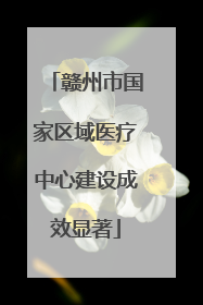 赣州市国家区域医疗中心建设成效显著
