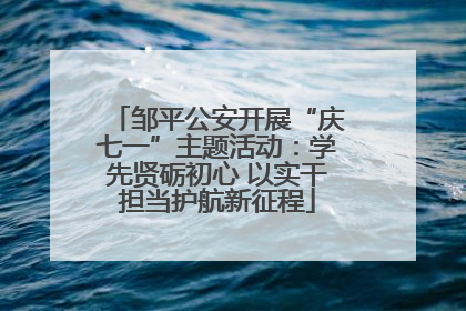 邹平公安开展“庆七一”主题活动：学先贤砺初心 以实干担当护航新征程