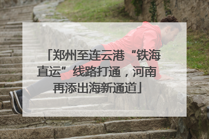 郑州至连云港“铁海直运”线路打通，河南再添出海新通道