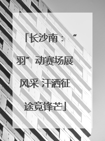 长沙南：“羽”动赛场展风采 汗洒征途竞锋芒